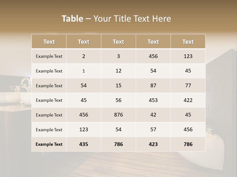 Apartment Wooden Classic PowerPoint Template