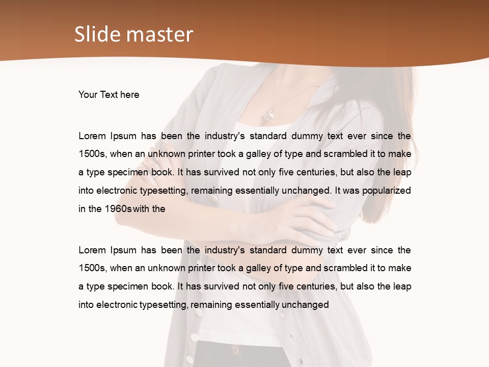 Typing Attractive Focus PowerPoint Template