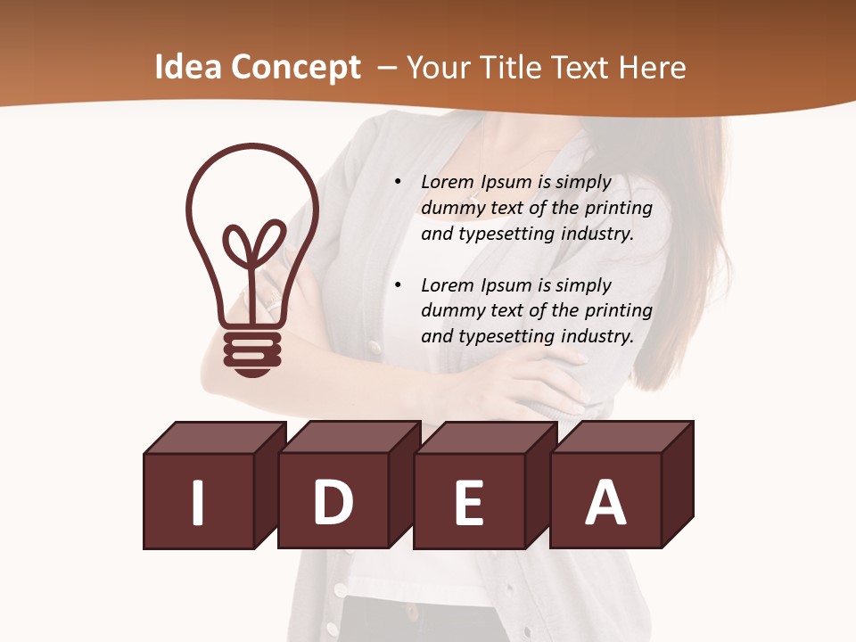 Typing Attractive Focus PowerPoint Template
