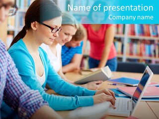 Typing Attractive Focus PowerPoint Template