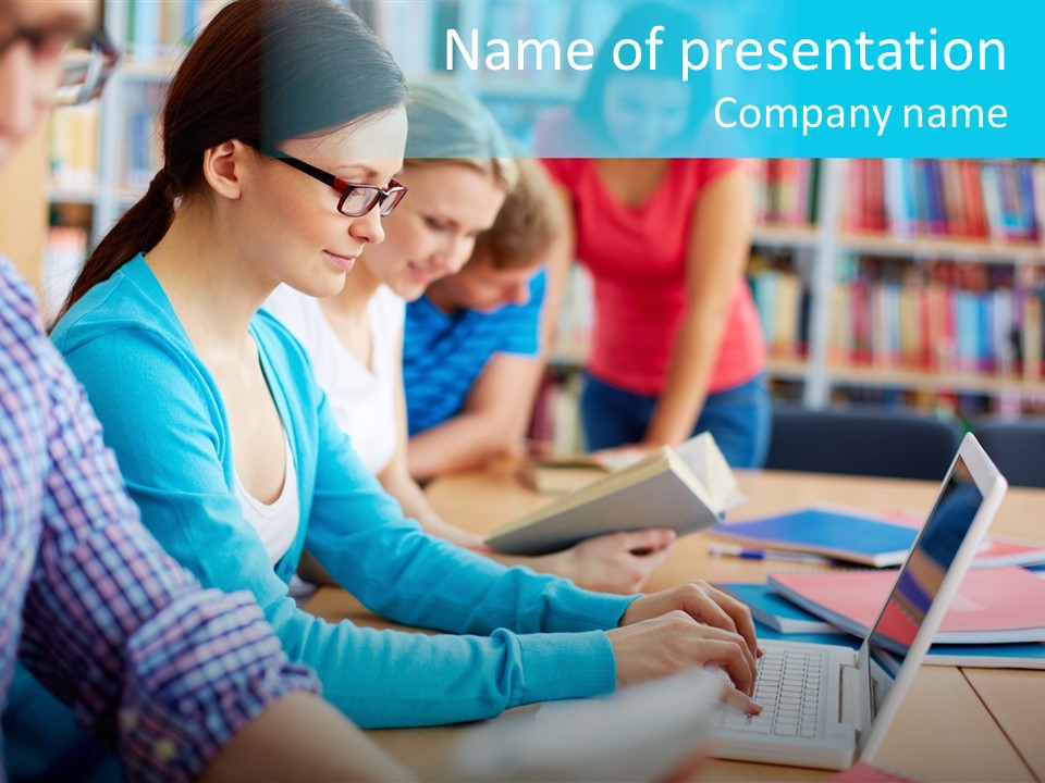 Typing Attractive Focus PowerPoint Template