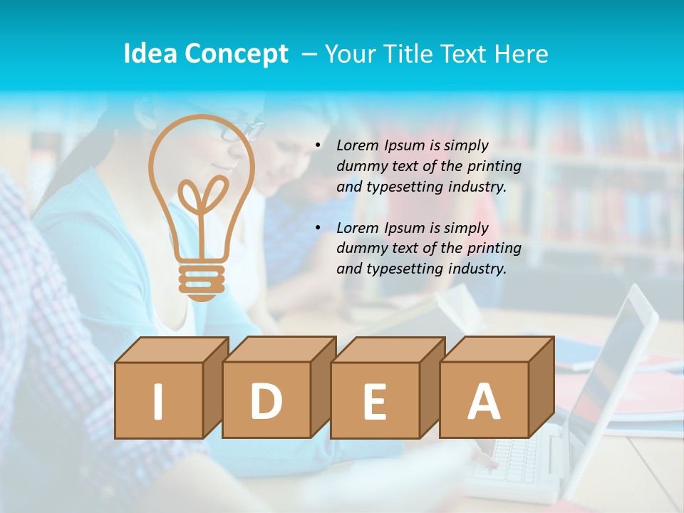 Typing Attractive Focus PowerPoint Template