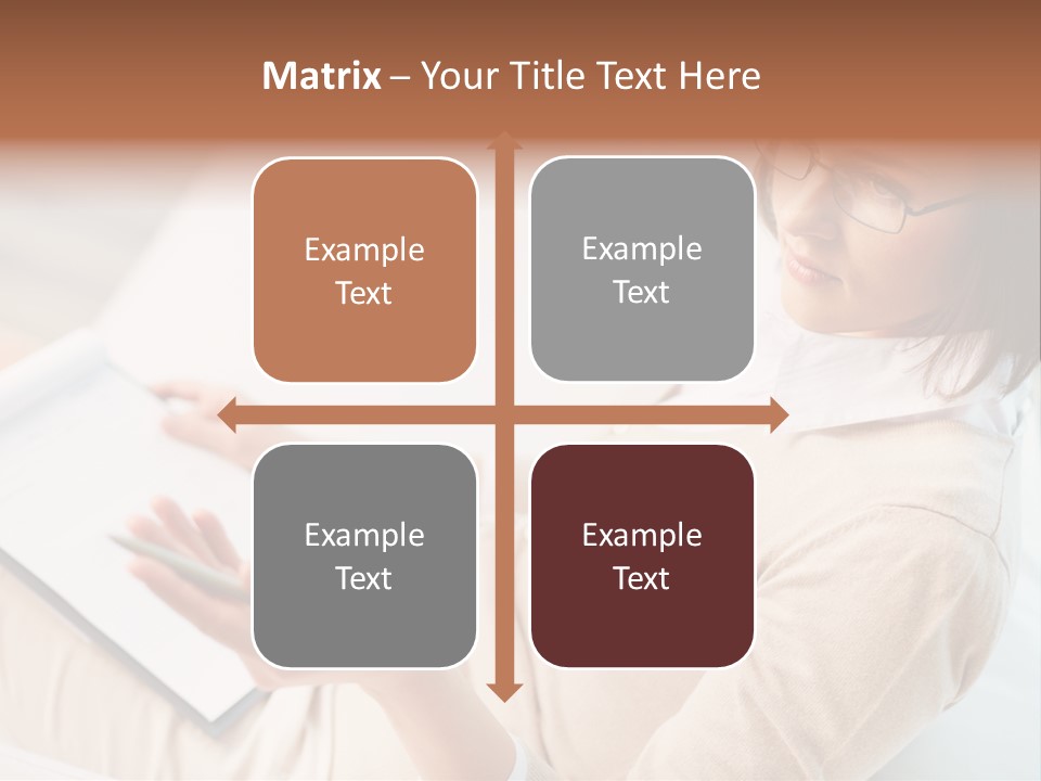 Businesswoman Female Seminar PowerPoint Template