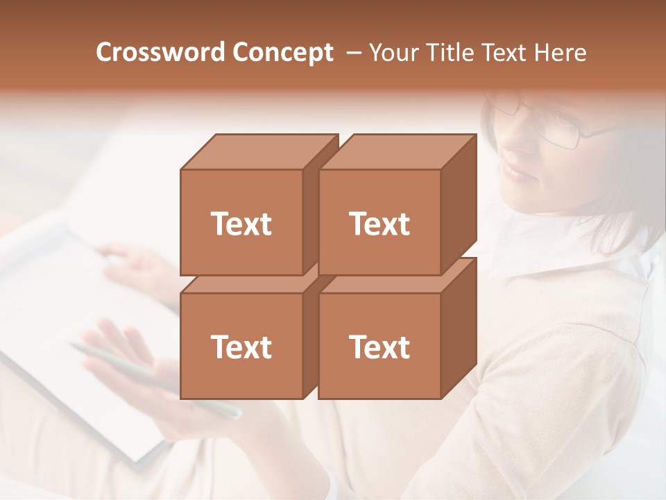 Businesswoman Female Seminar PowerPoint Template