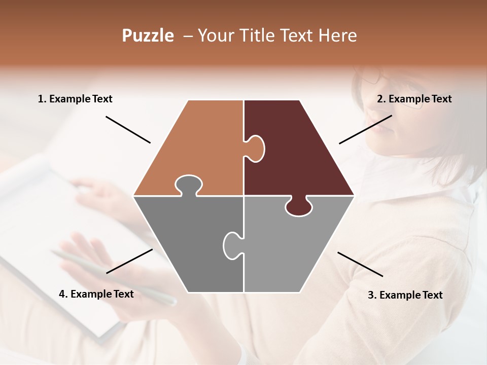 Businesswoman Female Seminar PowerPoint Template