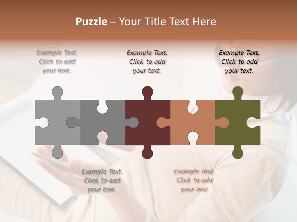 Businesswoman Female Seminar PowerPoint Template