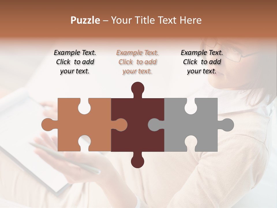 Businesswoman Female Seminar PowerPoint Template