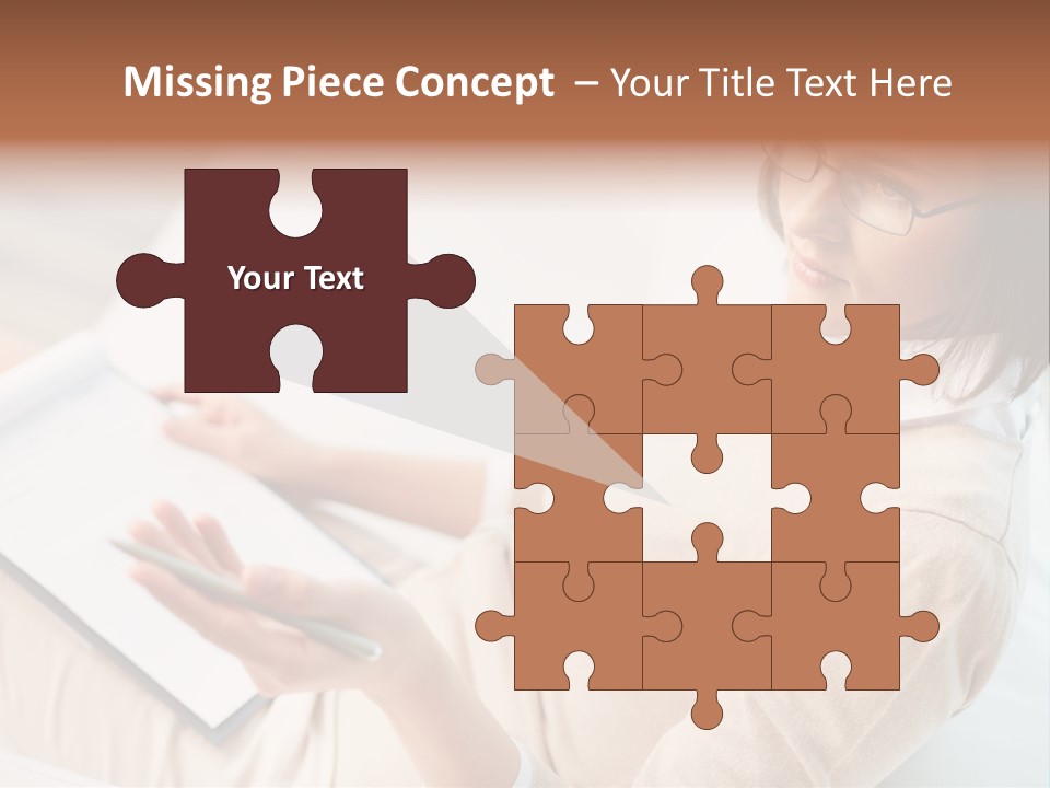 Businesswoman Female Seminar PowerPoint Template