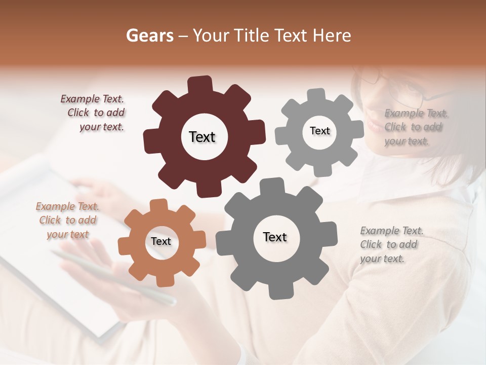 Businesswoman Female Seminar PowerPoint Template