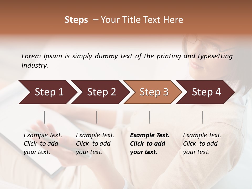 Businesswoman Female Seminar PowerPoint Template