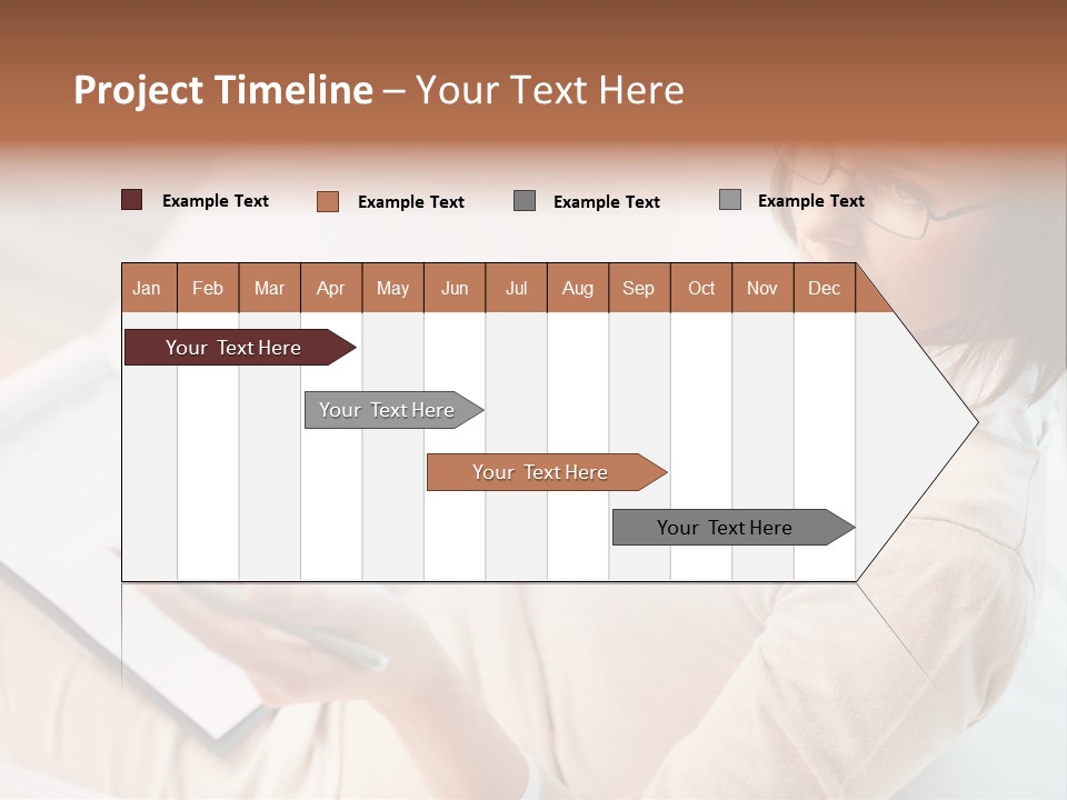 Businesswoman Female Seminar PowerPoint Template