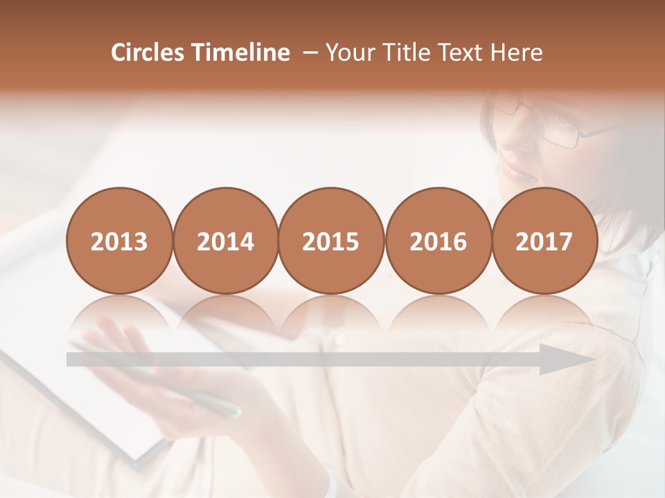 Businesswoman Female Seminar PowerPoint Template