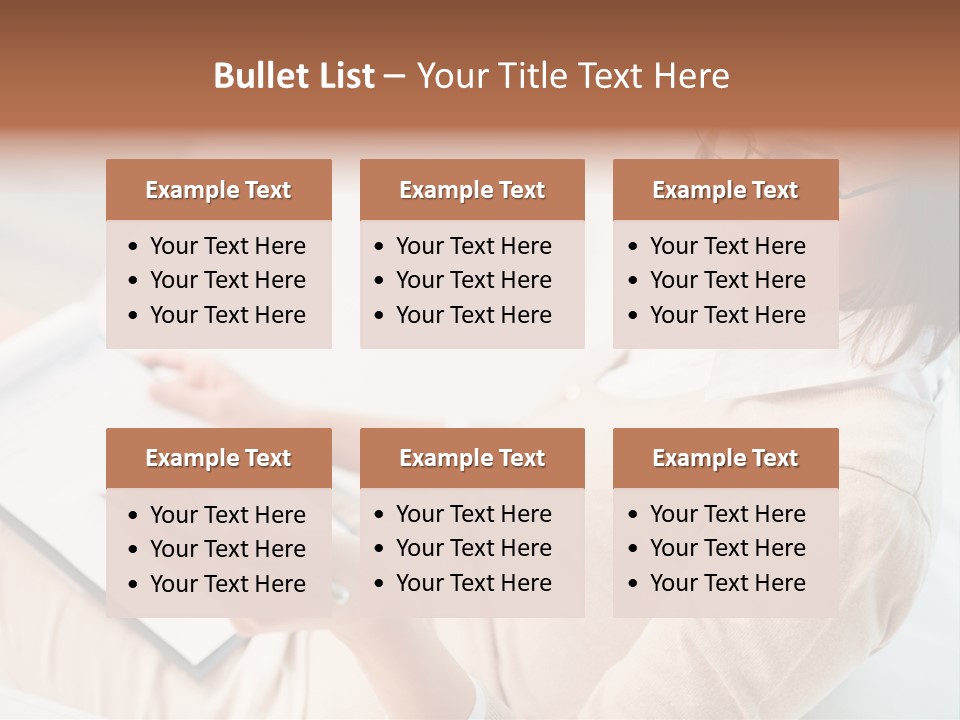 Businesswoman Female Seminar PowerPoint Template