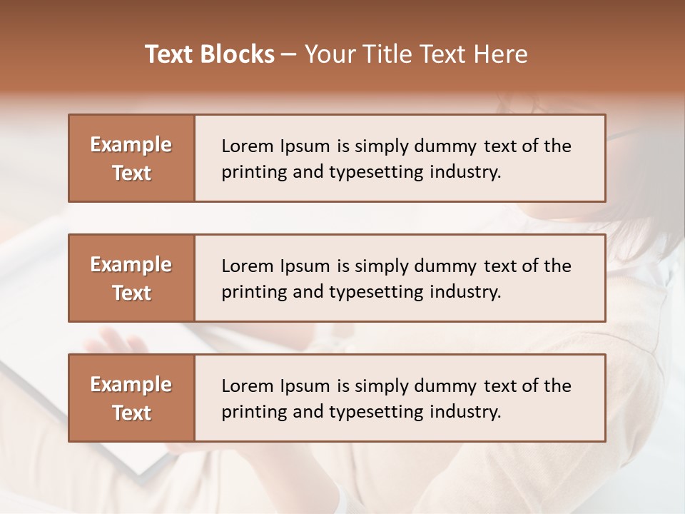 Businesswoman Female Seminar PowerPoint Template