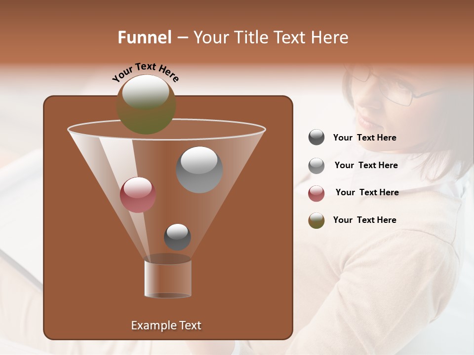 Businesswoman Female Seminar PowerPoint Template