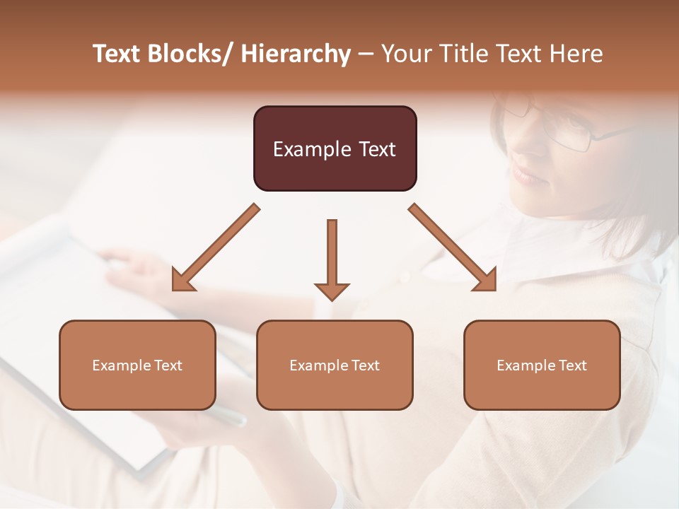 Businesswoman Female Seminar PowerPoint Template