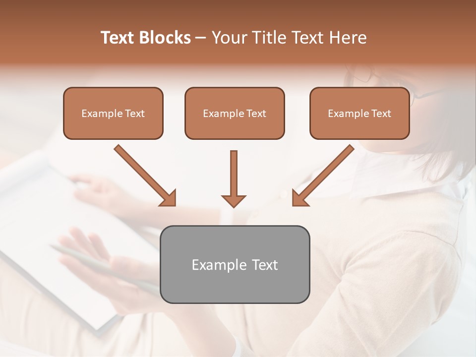Businesswoman Female Seminar PowerPoint Template