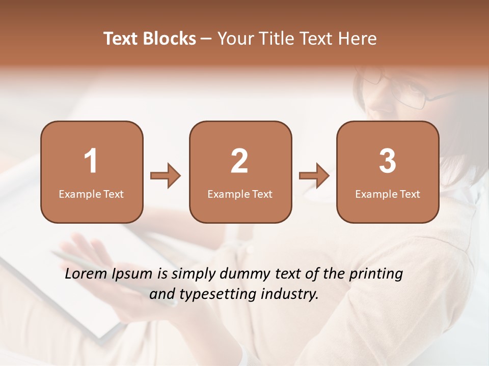 Businesswoman Female Seminar PowerPoint Template