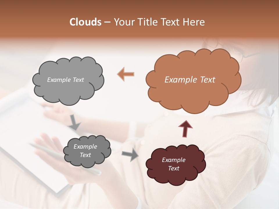 Businesswoman Female Seminar PowerPoint Template