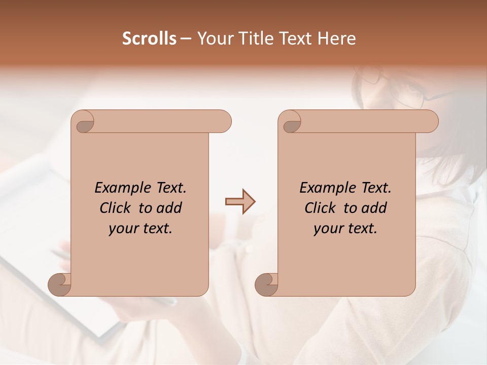 Businesswoman Female Seminar PowerPoint Template