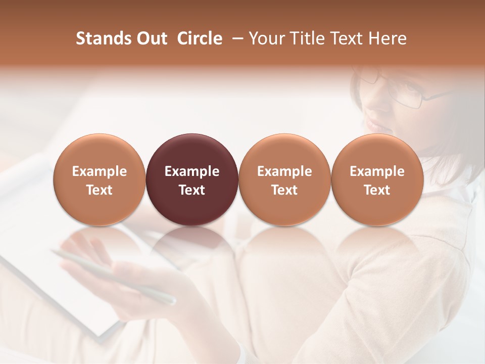 Businesswoman Female Seminar PowerPoint Template