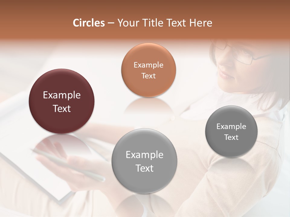 Businesswoman Female Seminar PowerPoint Template