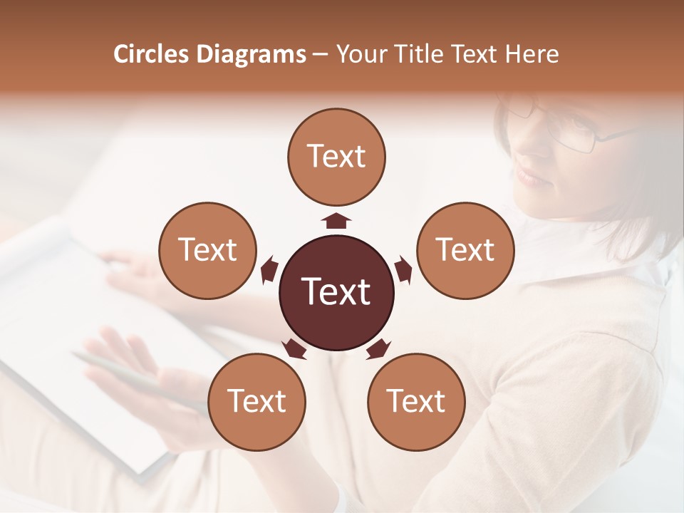 Businesswoman Female Seminar PowerPoint Template