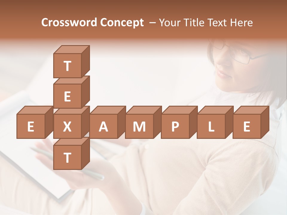 Businesswoman Female Seminar PowerPoint Template