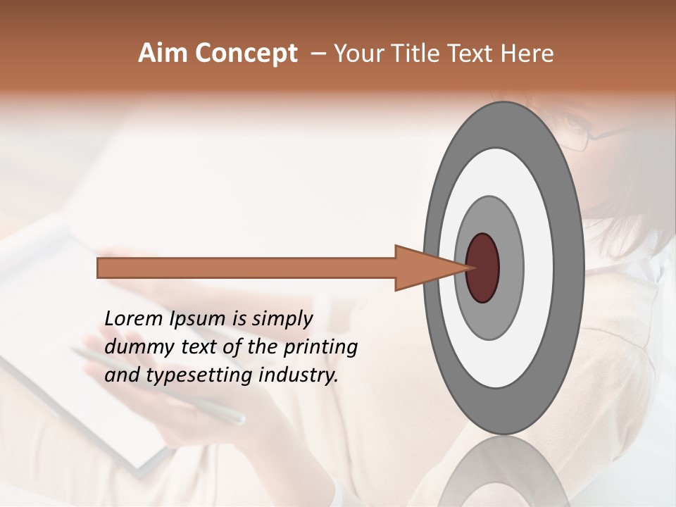 Businesswoman Female Seminar PowerPoint Template