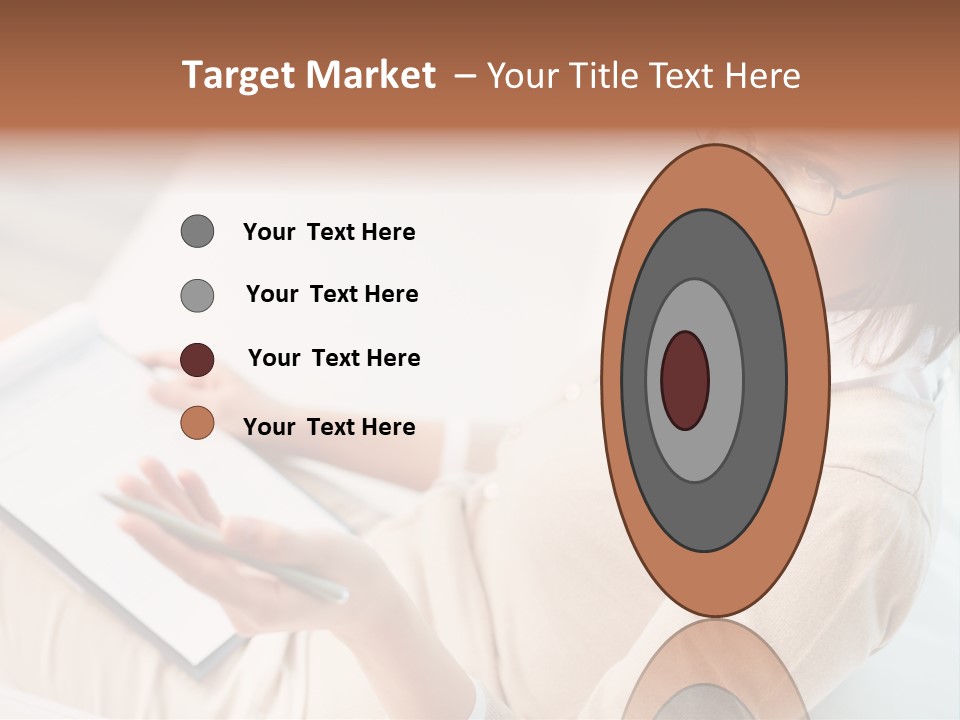 Businesswoman Female Seminar PowerPoint Template