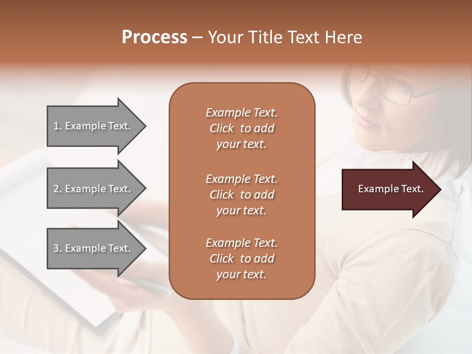 Businesswoman Female Seminar PowerPoint Template