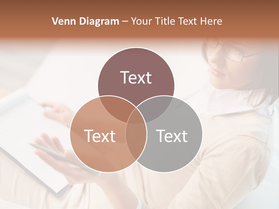 Businesswoman Female Seminar PowerPoint Template