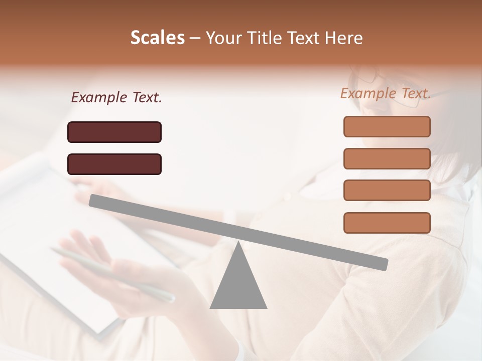 Businesswoman Female Seminar PowerPoint Template