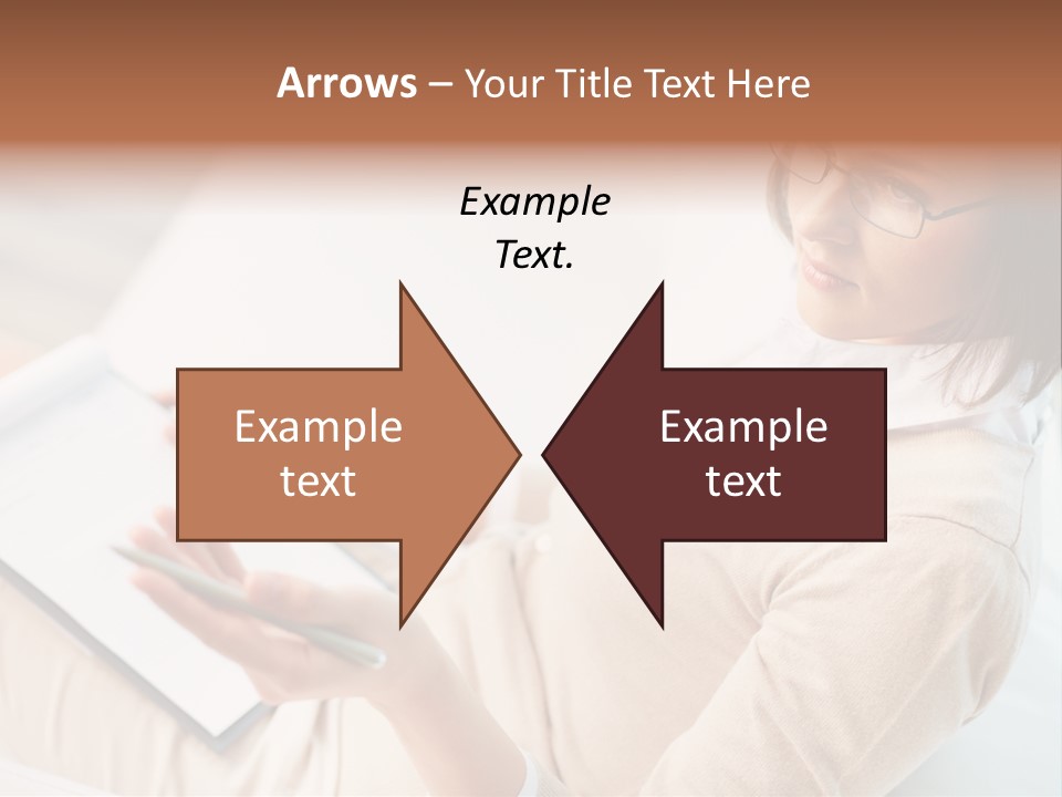 Businesswoman Female Seminar PowerPoint Template