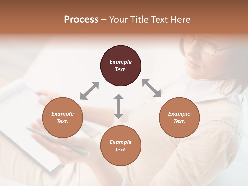 Businesswoman Female Seminar PowerPoint Template