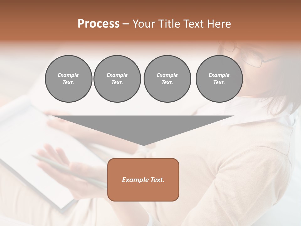 Businesswoman Female Seminar PowerPoint Template