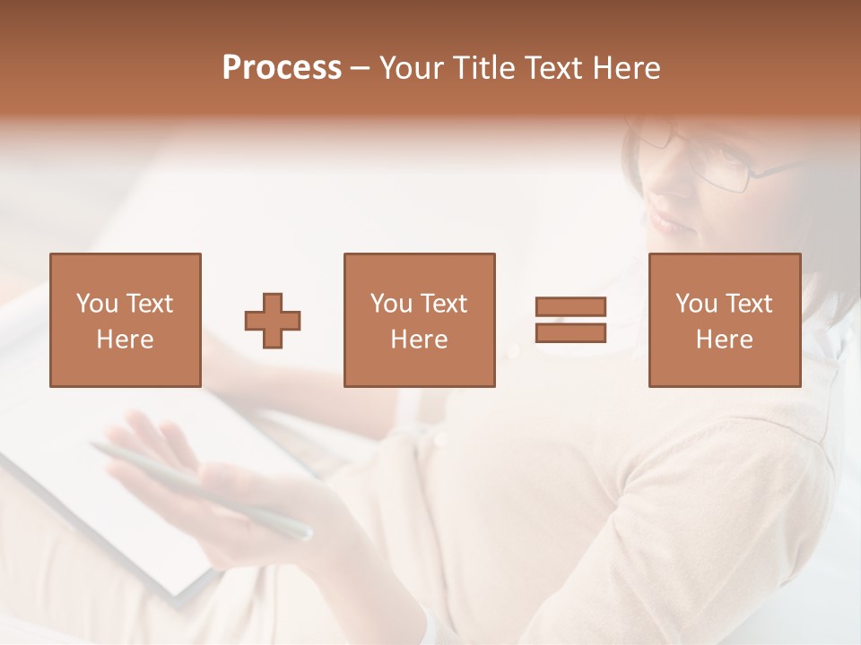 Businesswoman Female Seminar PowerPoint Template