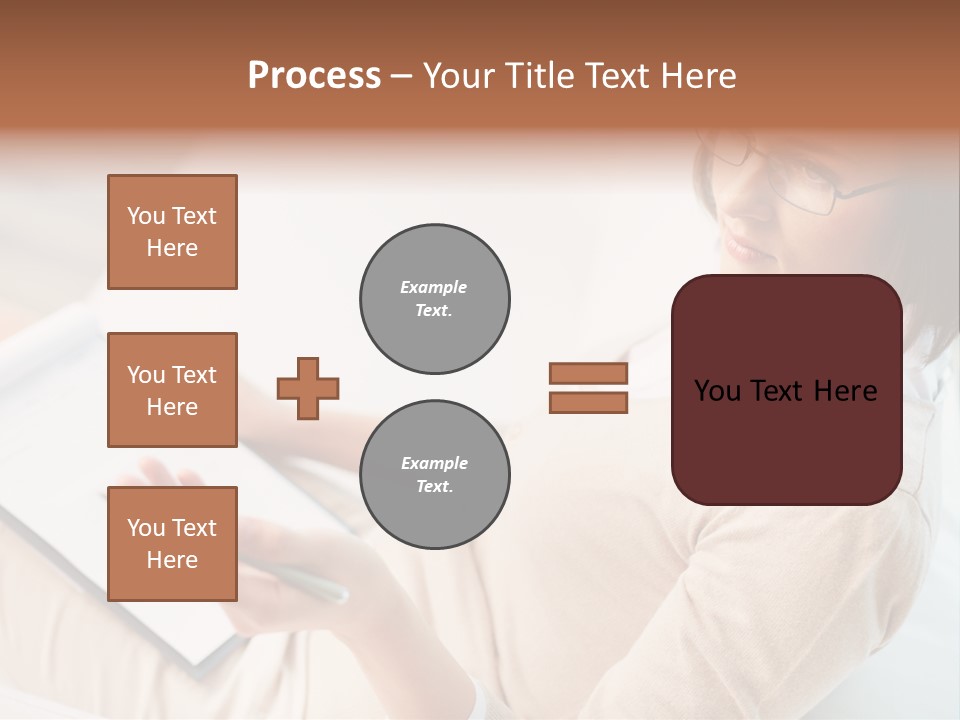 Businesswoman Female Seminar PowerPoint Template