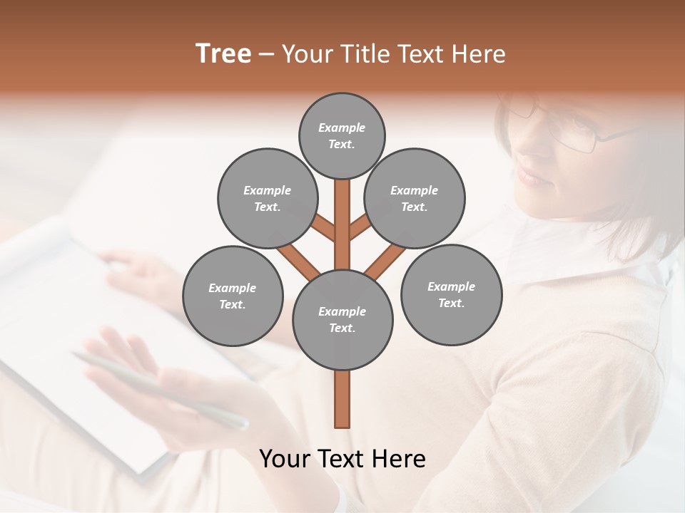 Businesswoman Female Seminar PowerPoint Template