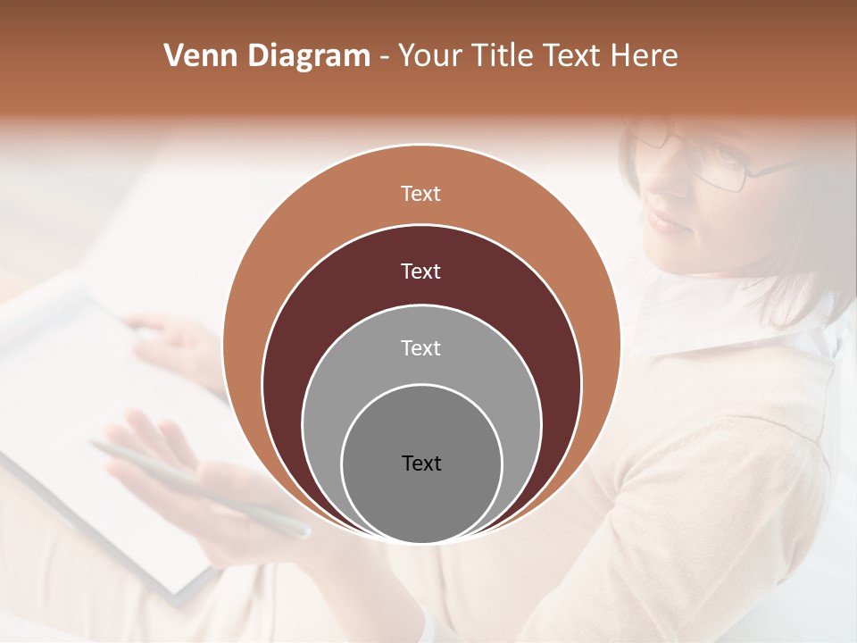 Businesswoman Female Seminar PowerPoint Template