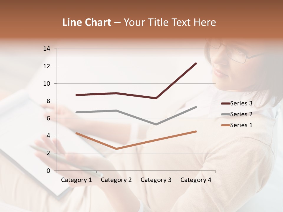 Businesswoman Female Seminar PowerPoint Template