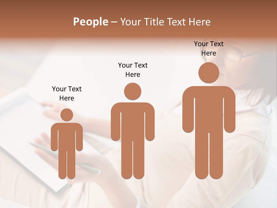 Businesswoman Female Seminar PowerPoint Template