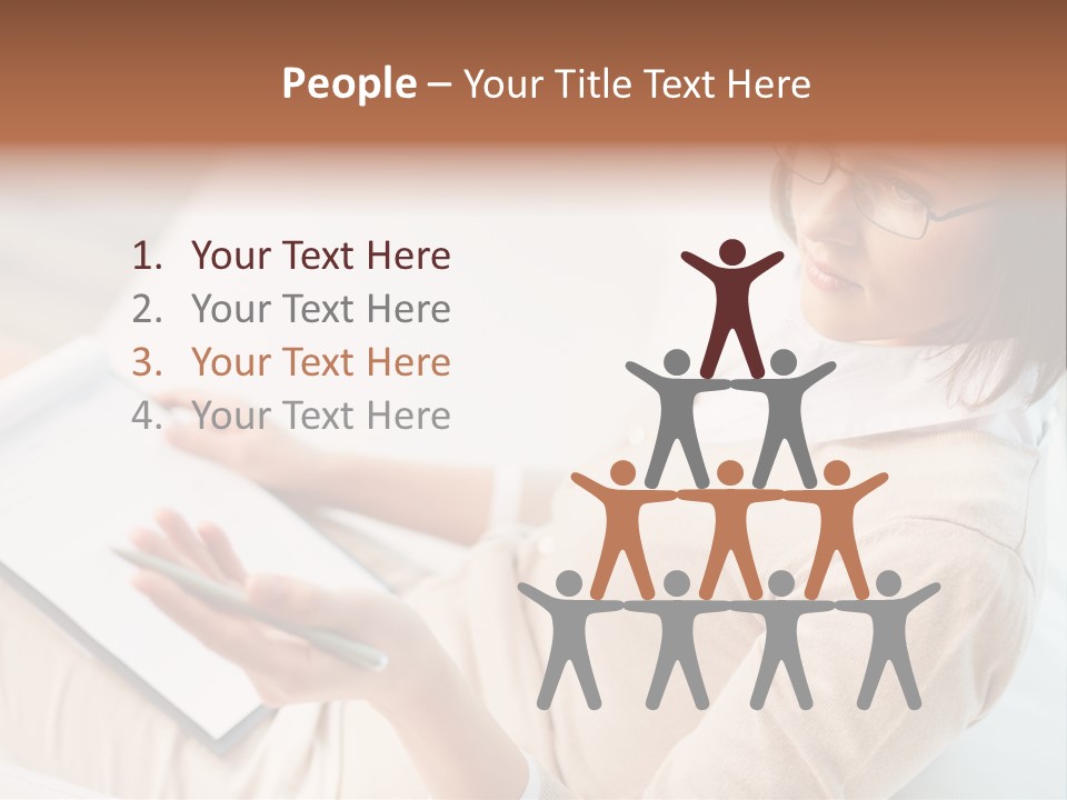 Businesswoman Female Seminar PowerPoint Template