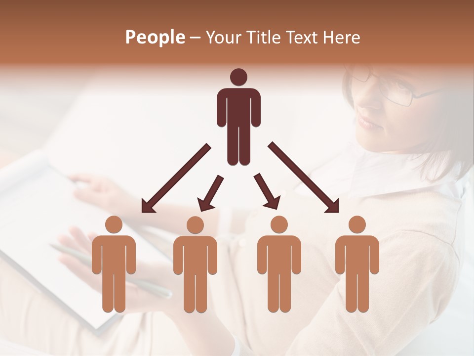 Businesswoman Female Seminar PowerPoint Template