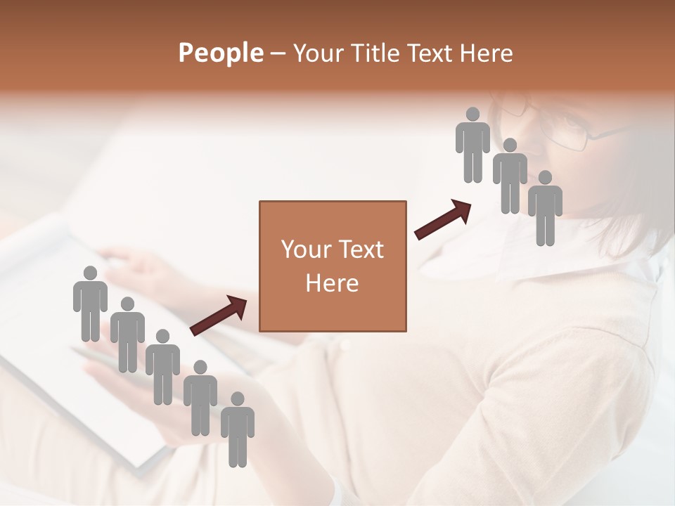 Businesswoman Female Seminar PowerPoint Template