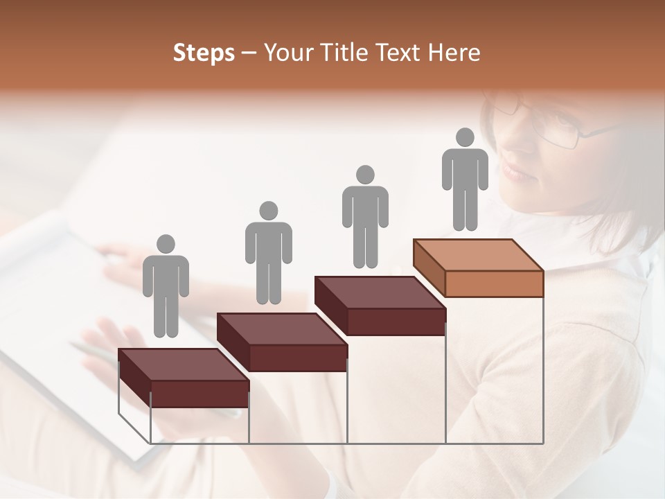 Businesswoman Female Seminar PowerPoint Template