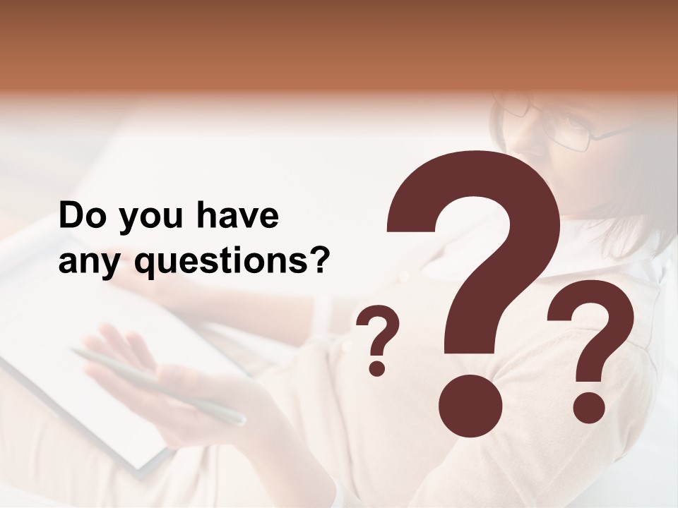 Businesswoman Female Seminar PowerPoint Template