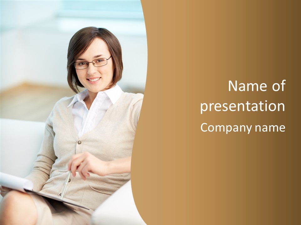 Eyeglasses Profession Health PowerPoint Template