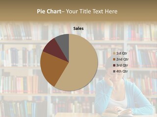 Library Single Desk PowerPoint Template
