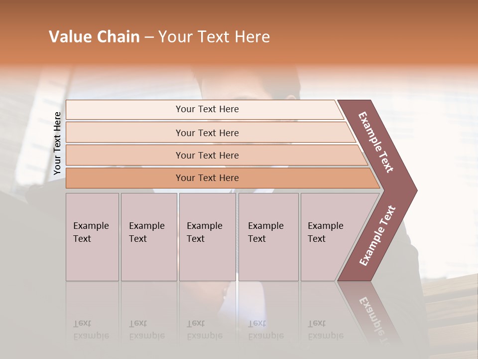 Working Business Person Outside PowerPoint Template